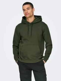 Miesten Huppari, ONSCONNOR REG SWEAT HOODIE NOS>Only and Sons Online