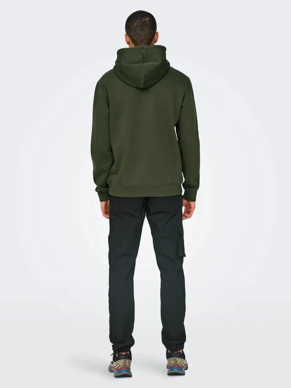 Miesten Huppari, ONSCONNOR REG SWEAT HOODIE NOS>Only and Sons Online