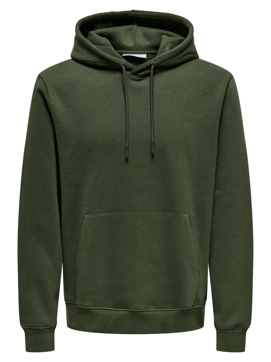 Miesten Huppari, ONSCONNOR REG SWEAT HOODIE NOS>Only and Sons Online