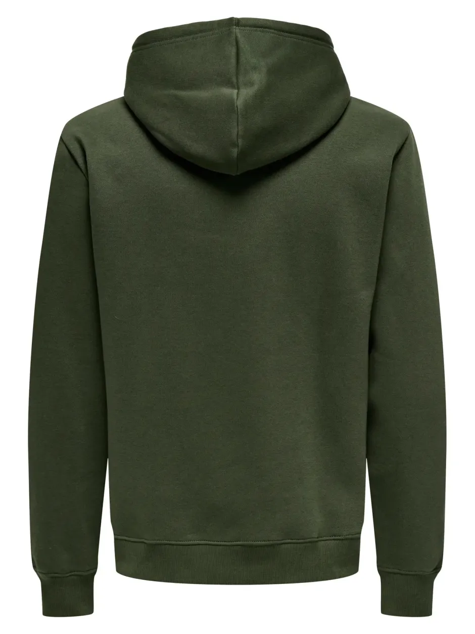 Miesten Huppari, ONSCONNOR REG SWEAT HOODIE NOS>Only and Sons Online