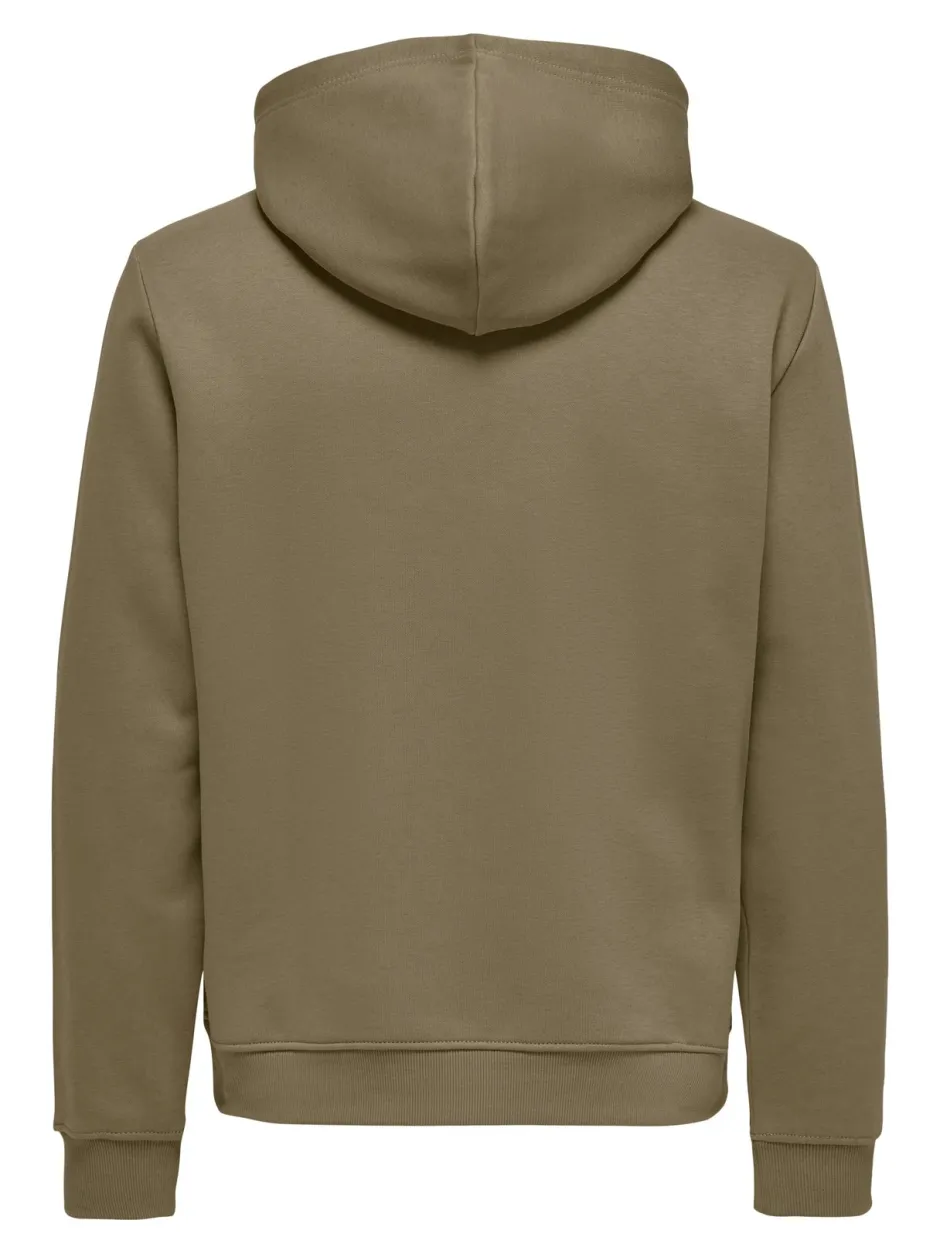 Miesten Huppari, ONSCONNOR REG SWEAT HOODIE NOS>Only and Sons Best