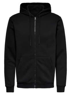 , Miesten Huppari, Ceres Life Zip Nos, musta>Only and Sons Best