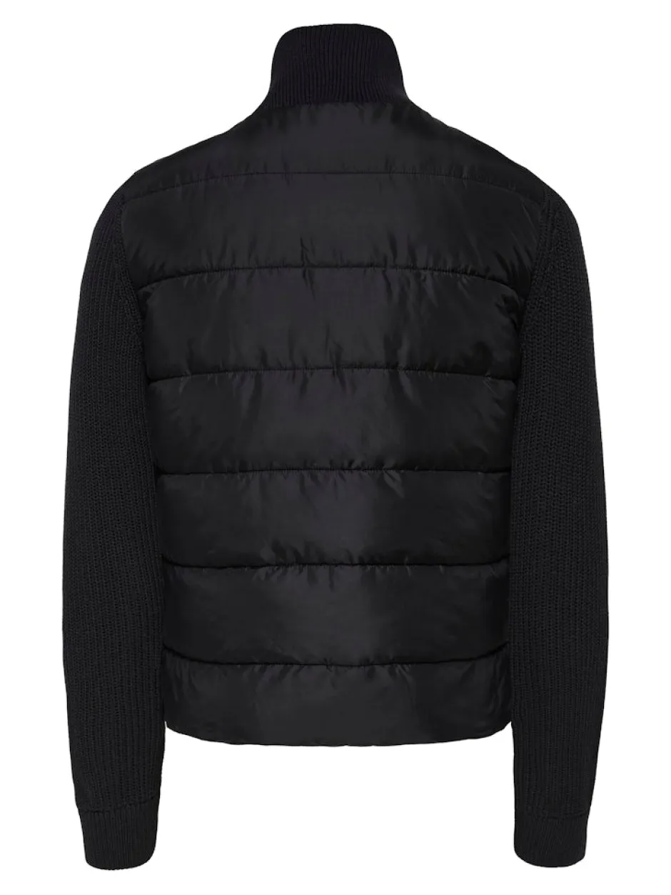 miesten hybriditakki ONSMANE LIFE MIXED JACKET OTW, musta>Only and Sons Clearance