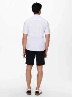 Miesten Kauluspaita ONSCAIDEN SS SOLID LINEN>Only and Sons Sale