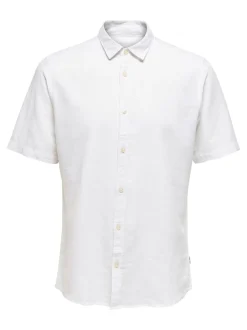 Miesten Kauluspaita ONSCAIDEN SS SOLID LINEN><noscript><img width=