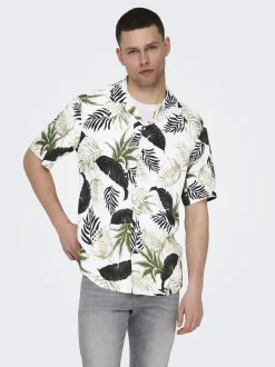 miesten kauluspaita, WAYNE LIFE VISCOSE SHIRT>Only and Sons Outlet