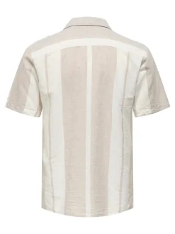 Miesten Kauluspaita, CAIDE STRIPE LINEN SHIRT NOS><noscript><img width=