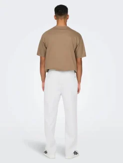 miesten kesähousut, SINUS LOOSE LIN PANT><noscript><img width=