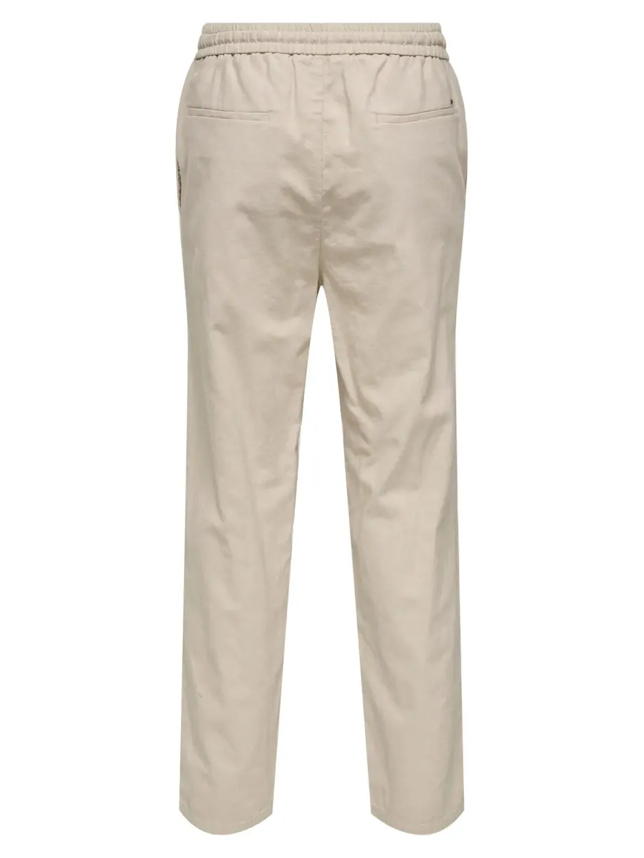 miesten kesähousut, SINUS LOOSE LIN PANT>Only and Sons Online