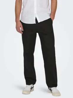 miesten kesähousut, SINUS LOOSE LIN PANT>Only and Sons