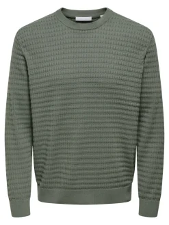 miesten neulepusero ONSBERRY REG 12 LS CREW KNIT FRML NOOS,>Only and Sons New
