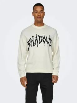 miesten neule, RANDY LIFE JAQ CREW NECK><noscript><img width=