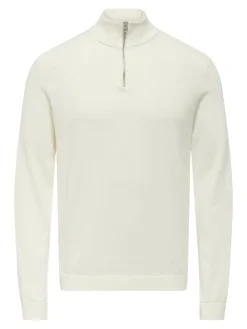 miesten neule, ALEX REG HALZ ZIP>Only and Sons Discount