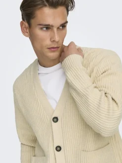 miesten neuletakki ONSFRAME RLX CARDIGAN KNIT,><noscript><img width=
