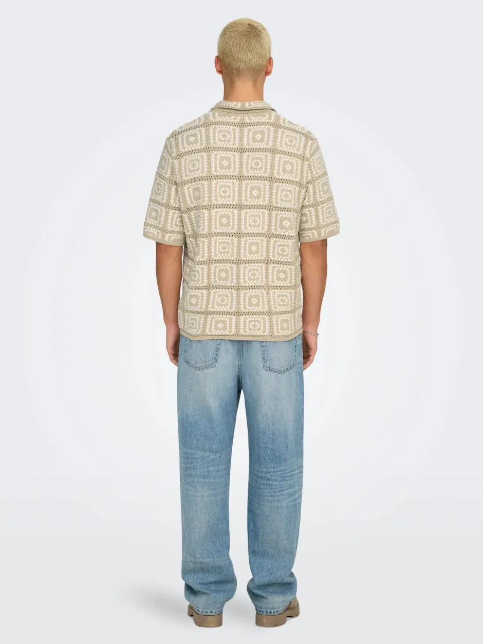 miesten paita, BART RLX SS SHIRT KNIT>Only and Sons Best