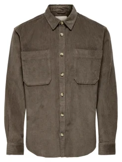 miesten paita ONSALP RLX 2PKT WASHD CORD LS SHIRT NOOS,><noscript><img width=