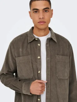 miesten paita ONSALP RLX 2PKT WASHD CORD LS SHIRT NOOS,><noscript><img width=