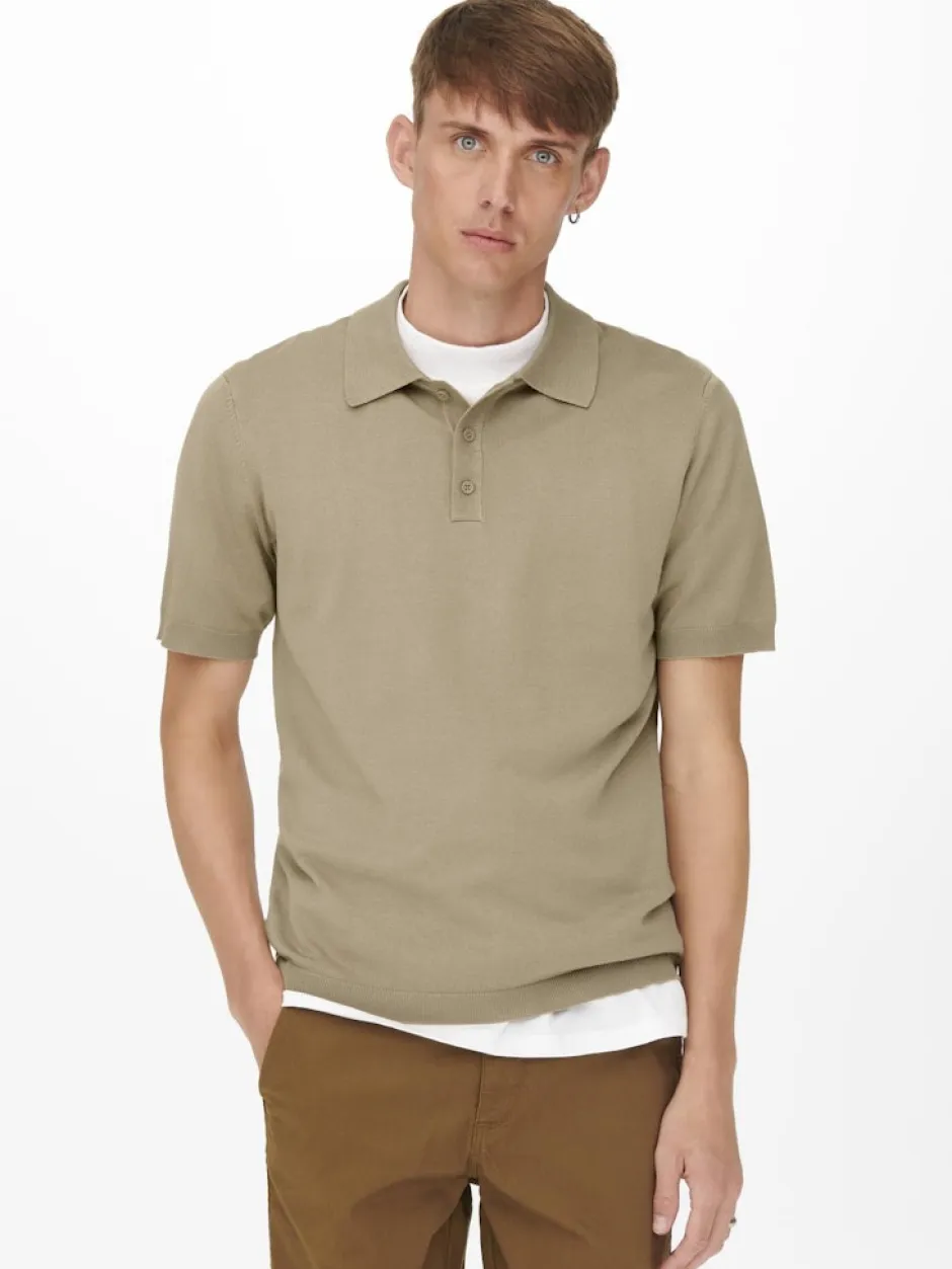 miesten pikeepaita, WYLER LIFE POLO KNIT>Only and Sons New