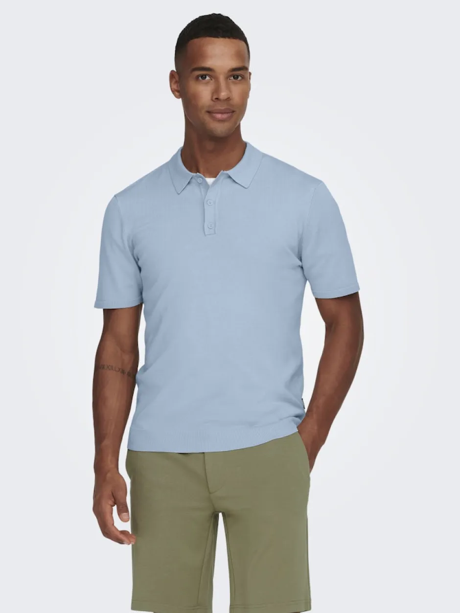 miesten pikeepaita, WYLER LIFE POLO KNIT>Only and Sons Sale