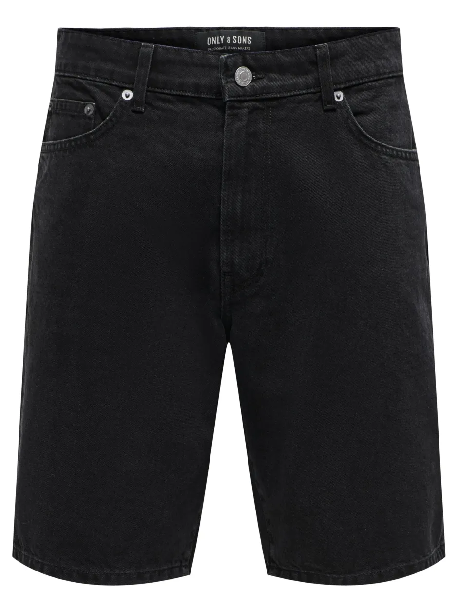 miesten shortsit, FADE BLACK SHORTS>Only and Sons Online