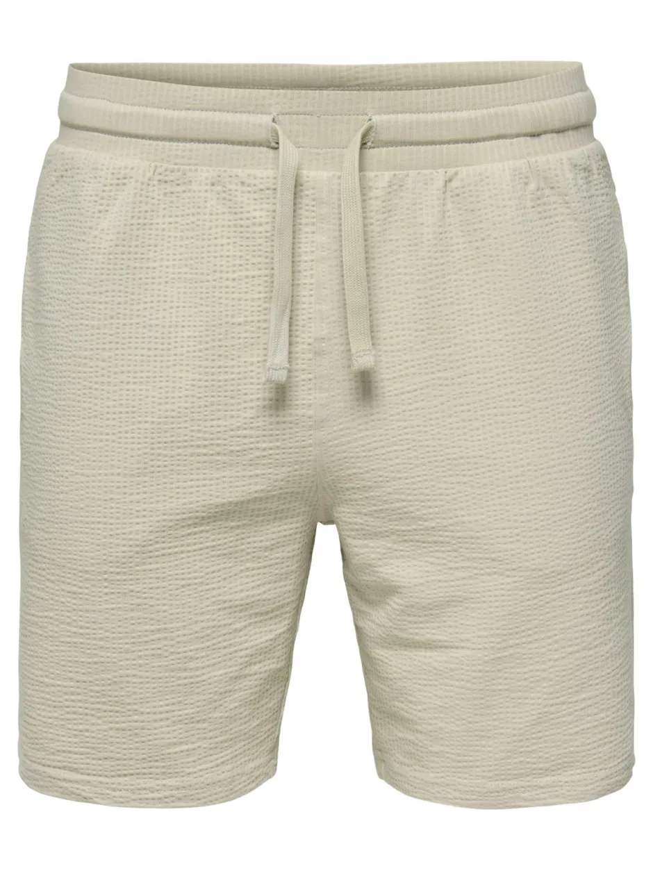 miesten shortsit, K KIAN REG SEERSUCKER SHORTS>Only and Sons Discount