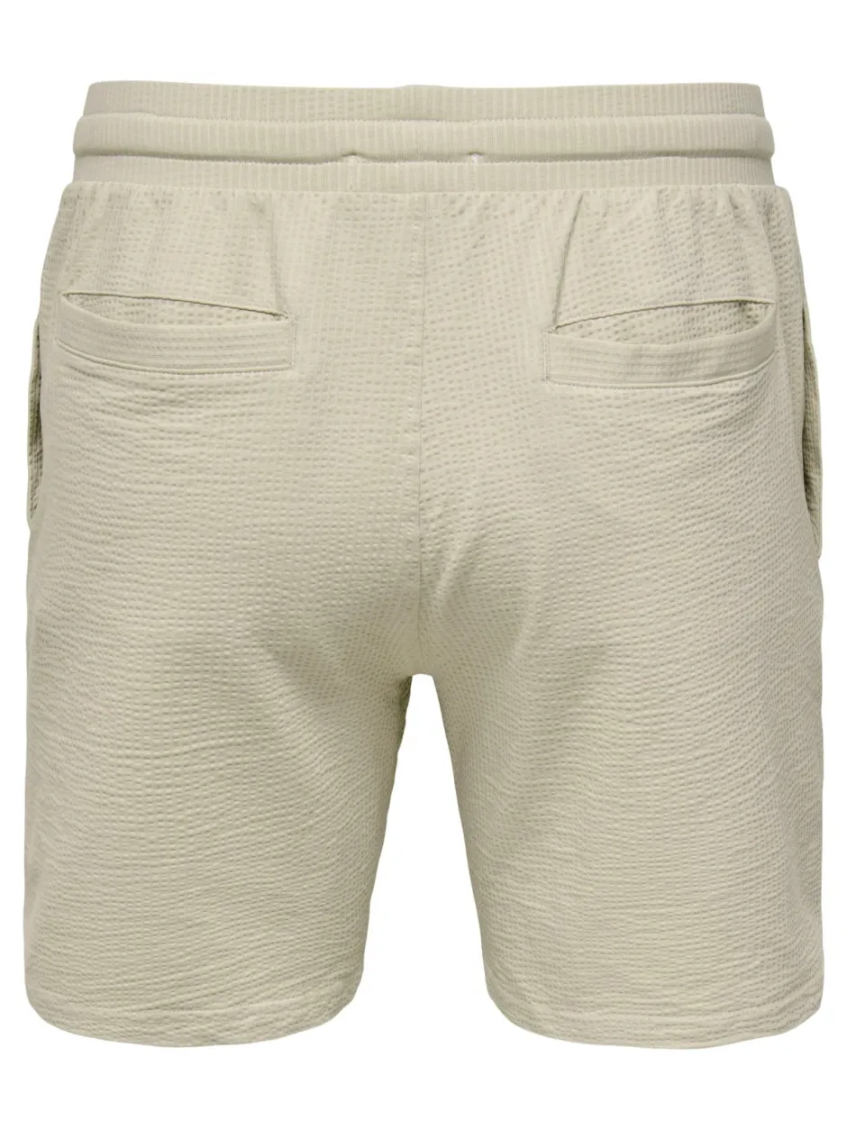miesten shortsit, K KIAN REG SEERSUCKER SHORTS>Only and Sons Discount