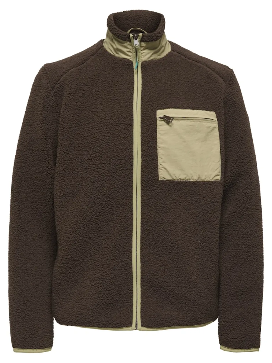 Miesten Teddytakki, DALLAS SHERPA JACKET>Only and Sons Best