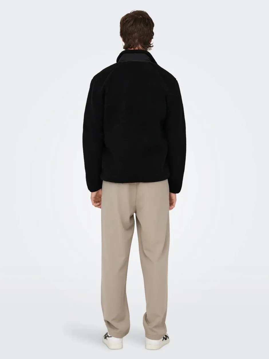 Miesten Teddytakki, DALLAS SHERPA JACKET>Only and Sons Online