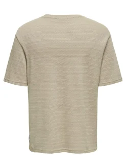 miesten t-paita, GIVO REG 12 SS CREW KNIT>Only and Sons Best