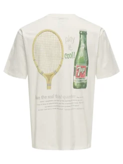 miesten t-paita, 7UP RLX SS TEE>Only and Sons Best
