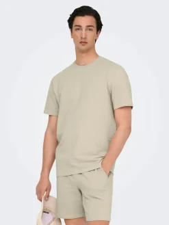 miesten t-paita, K KIAN REG SEERSUCKER SS TEE>Only and Sons Discount