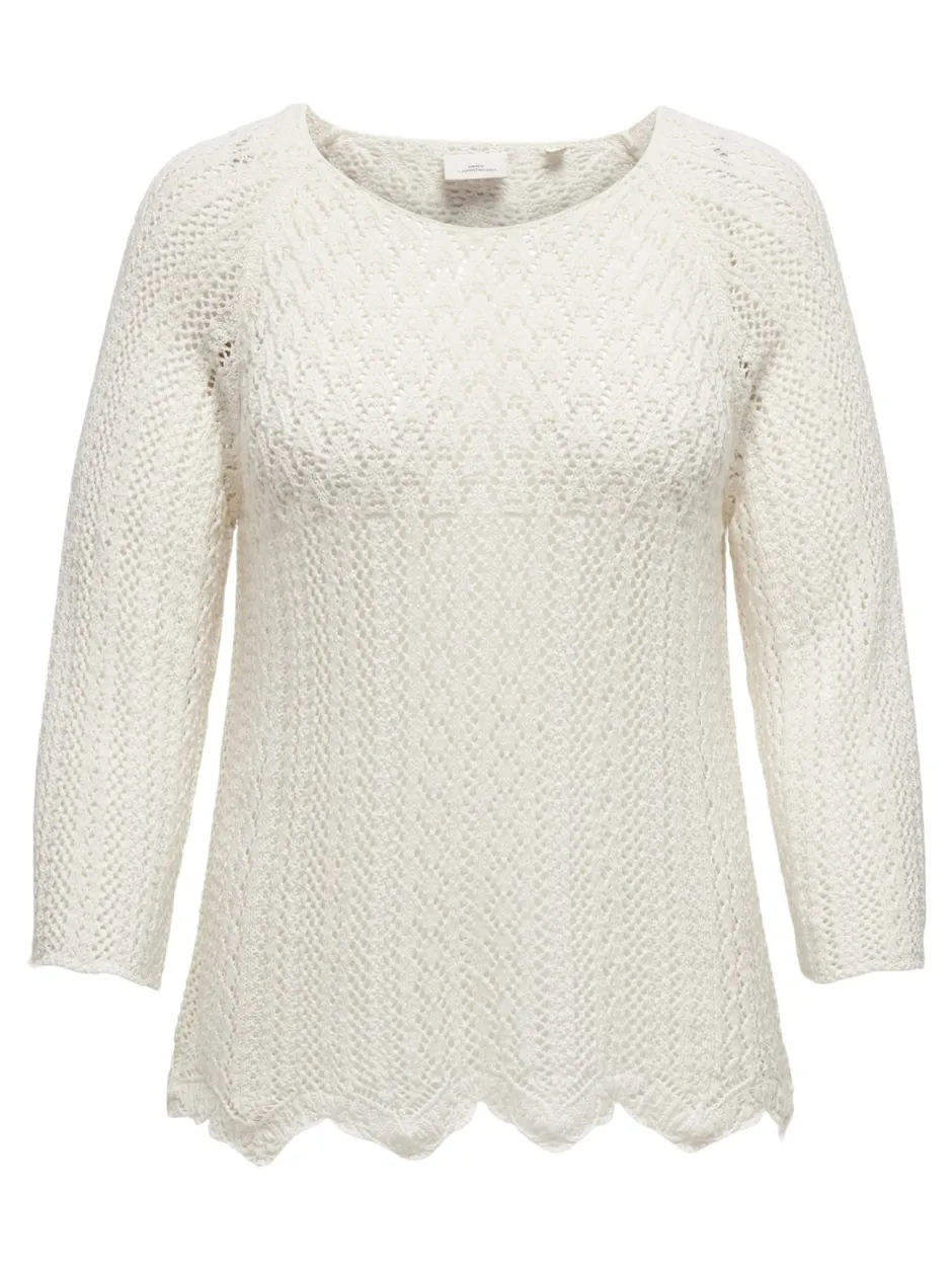 naisten neule, CARNOLA LIFE 3/4 PULLOVER KNT>Only Carmakoma Sale