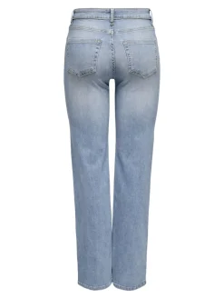 naisten farkut ONLBLUSH MID STRAIGHT DNM TAI467 NOOS, vaaleansininen><noscript><img width=