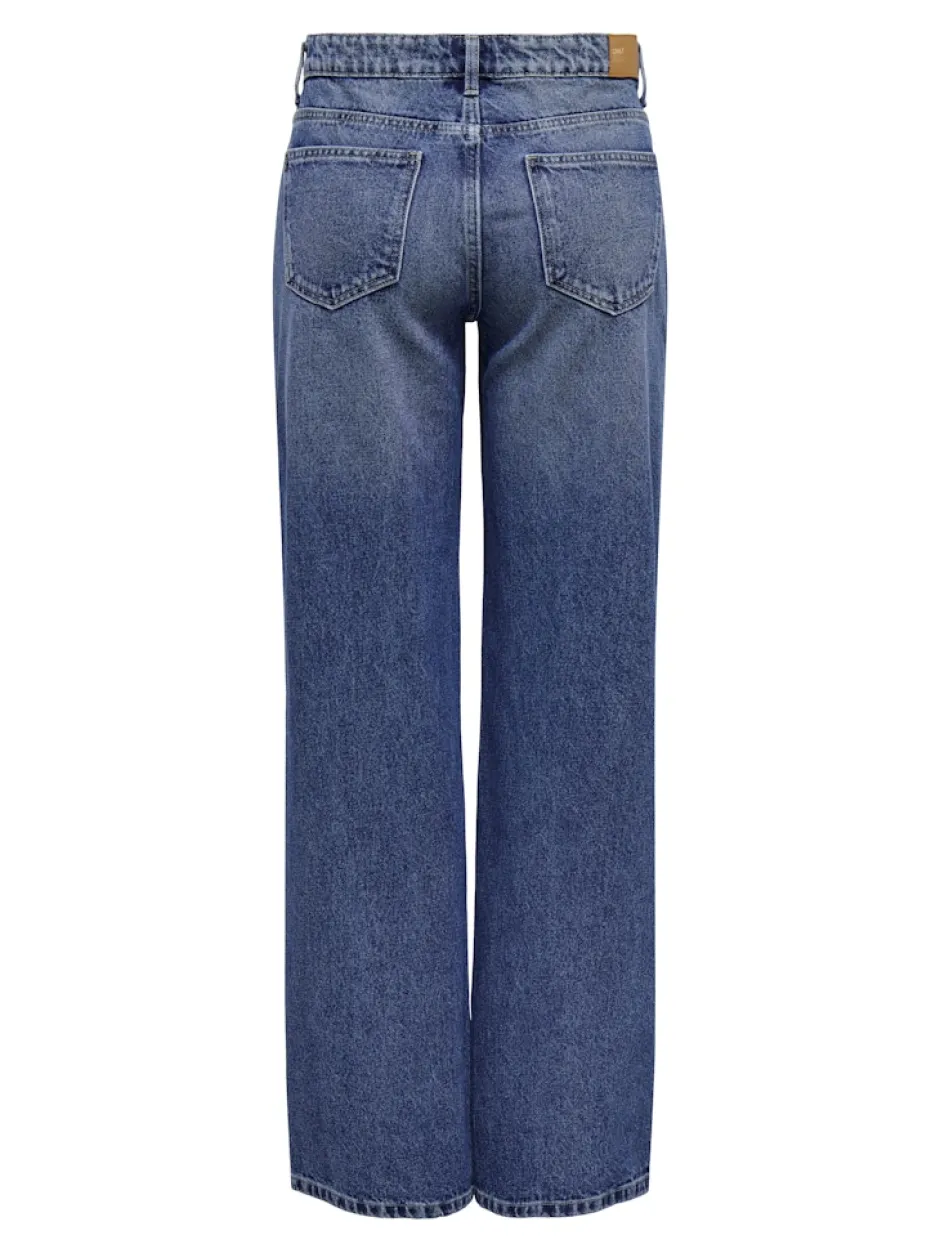 naisten farkut, ONLCARLA MID WIDE PIM267 Indigo>Only Online