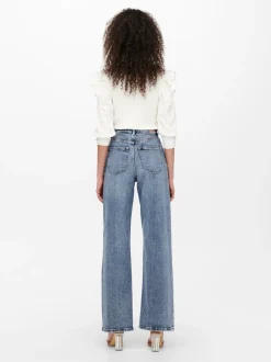 naisten farkut, ONLJUICY LIFE HW WIDE LEG NAS365 Indigo>Only Best