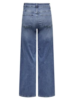 naisten farkut, ONLMADISON BLUSH WIDE DOT372 Indigo><noscript><img width=