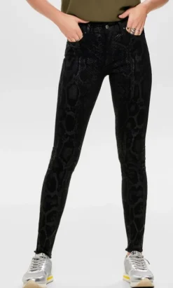 Naisten Housut, Blush Mid Raw Snakedenim><noscript><img width=