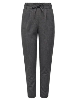 Naisten Housut, ONLPOPTRASH-ELISE EASY MELANGE PANT NOOS Harmaa Kuosi><noscript><img width=