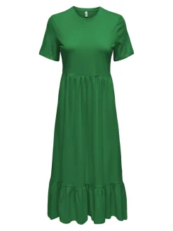 naisten mekko, ONLMAY LIFE S/S PEPLUM CALF DRESS JRS><noscript><img width=