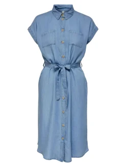 naisten mekko, ONLPEMA HANNOVER SS DNM SH DRESS QYTNOOS Indigo>Only Sale