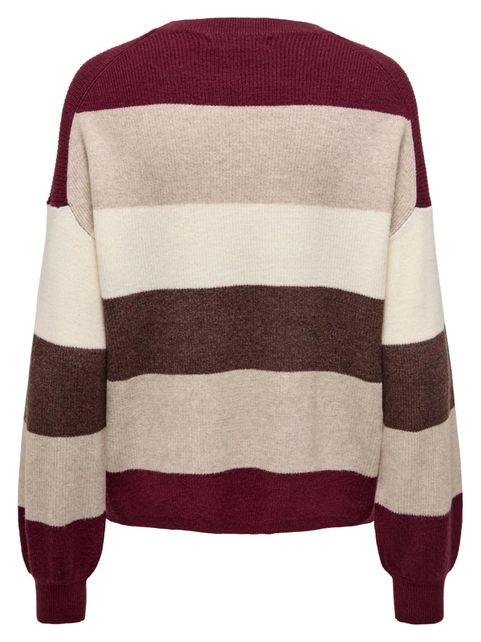naisten neuleet, ONLATIA LS STRIPE PULLOVER>Only New