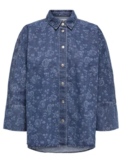 naisten paita, ONLGRACE 3/4 SHIRT ROSE Indigo>Only Discount