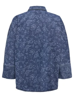 naisten paita, ONLGRACE 3/4 SHIRT ROSE Indigo>Only Discount