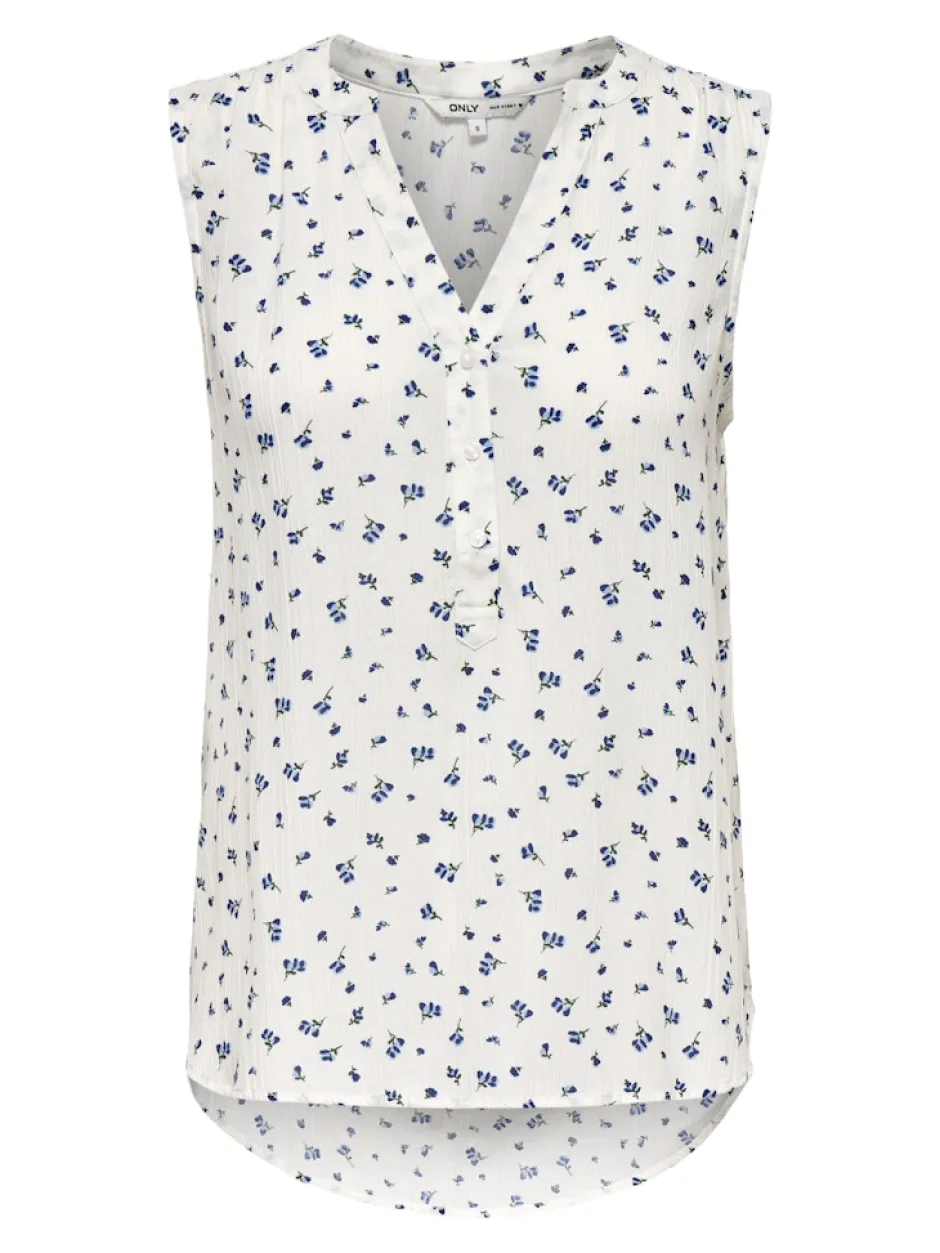 naisten toppi, ONLJETTE AOP LIFE S/L TOP WVN>Only Best