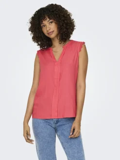 Naisten Toppi, ONLKIMMI S/L TOP WVN NOOS>Only New