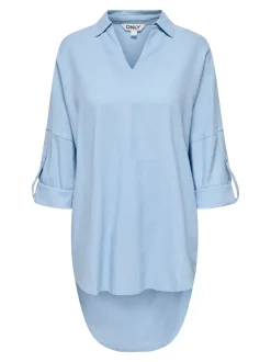 naisten tunika, ONLCARO 3/4 LINEN BL TUNIC CC PNT><noscript><img width=