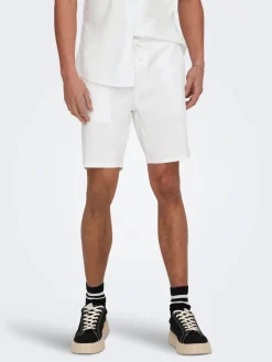 ONSLINUS 0007 COT LIN SHORTS NOOS>Only and Sons New