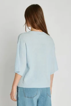 naisten neulepusero, MONTERO KINT SWEATER>Philosophy Blues Original Discount