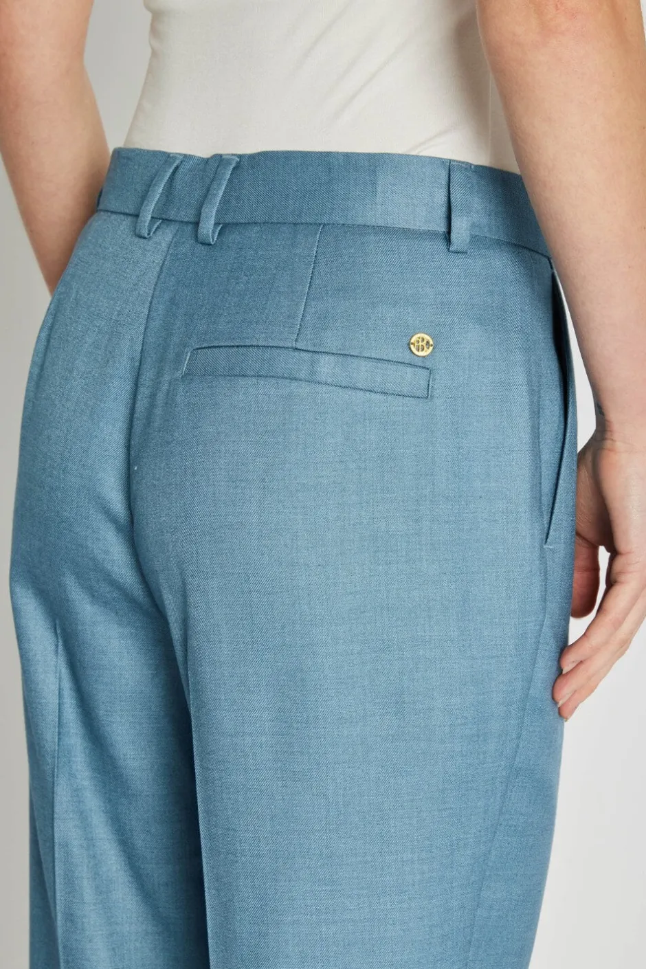 naisten suorat housut, AMAGO PANTS>Philosophy Blues Original Online