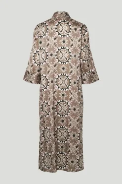 naisten mekko, SILKY SIMBIA DRESS Ruskea Kuosi><noscript><img width=